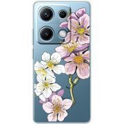 Прозорий чохол BoxFace Xiaomi Redmi Note 14S Cherry Blossom