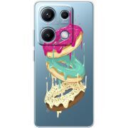 Прозорий чохол BoxFace Xiaomi Redmi Note 14S Donuts