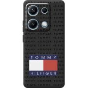 Чорний чохол BoxFace Xiaomi Redmi Note 14S Tommy Print