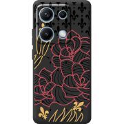 Чорний чохол BoxFace Xiaomi Redmi Note 14S FranceFlowers