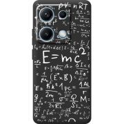 Чорний чохол BoxFace Xiaomi Redmi Note 14S E=mc2