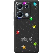Чорний чохол BoxFace Xiaomi Redmi Note 14S Among Us Invisible