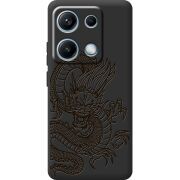 Чорний чохол BoxFace Xiaomi Redmi Note 14S Chinese Dragon