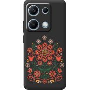 Чорний чохол BoxFace Xiaomi Redmi Note 14S Ukrainian Ornament