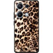 Чорний чохол BoxFace Xiaomi Redmi Note 14S Леопардовий