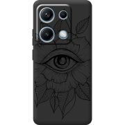 Чорний чохол BoxFace Xiaomi Redmi Note 14S Eye