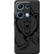 Чорний чохол BoxFace Xiaomi Redmi Note 14S Grizzly Bear