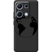 Чорний чохол BoxFace Xiaomi Redmi Note 14S Earth
