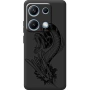 Чорний чохол BoxFace Xiaomi Redmi Note 14S Snake