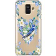 Прозрачный чехол Uprint Samsung A600 Galaxy A6 2018 Spring Bird