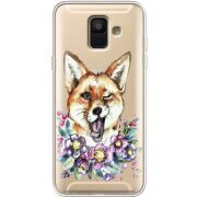 Прозрачный чехол Uprint Samsung A600 Galaxy A6 2018 Winking Fox