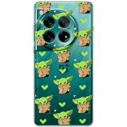 Прозорий чохол BoxFace OnePlus 12 Pattern Baby Yoda