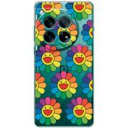 Прозорий чохол BoxFace OnePlus 12 Hippie Flowers