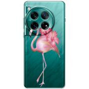Прозорий чохол BoxFace OnePlus 12 Floral Flamingo