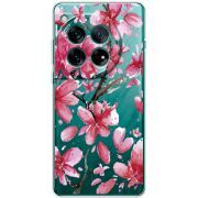 Прозорий чохол BoxFace OnePlus 12 Pink Magnolia