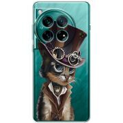 Прозорий чохол BoxFace OnePlus 12 Steampunk Cat