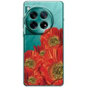 Прозорий чохол BoxFace OnePlus 12 Red Poppies