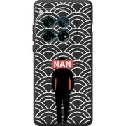 Чорний чохол BoxFace OnePlus 12 Man Pattern