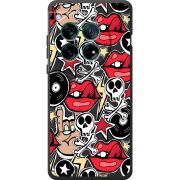 Чорний чохол BoxFace OnePlus 12 Rock Graffiti