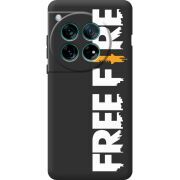Чорний чохол BoxFace OnePlus 12 Free Fire White Logo
