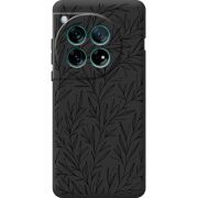 Чорний чохол BoxFace OnePlus 12 Leaves
