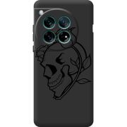 Чорний чохол BoxFace OnePlus 12 Skull and Roses