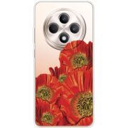 Прозорий чохол BoxFace OPPO Reno 12 F Red Poppies