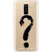 Прозрачный чехол Uprint Samsung A605 Galaxy A6 Plus 2018 Swan question