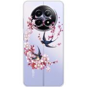 Чохол зі стразами Realme 12 5G Swallows and Bloom