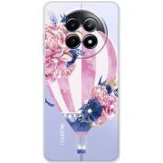 Чохол зі стразами Realme 12 5G Pink Air Baloon