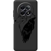 Чорний чохол BoxFace Realme 12 5G Wolf and Raven