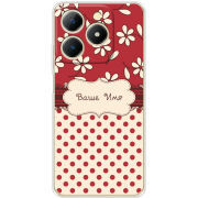 Чохол BoxFace Realme C61 Именной Polka Dots