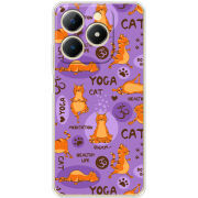 Чохол BoxFace Realme C61 Yoga Cat