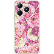 Чохол BoxFace Realme C61 Pink Peonies