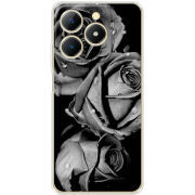 Чохол BoxFace Realme C61 Black and White Roses