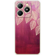 Чохол BoxFace Realme C61 Gold Leaves