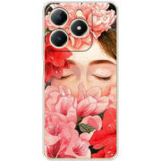 Чохол BoxFace Realme C61 Girl in Flowers