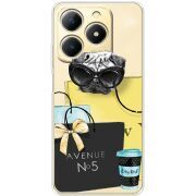 Прозорий чохол BoxFace Realme C61 Fashion Pug