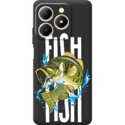 Чорний чохол BoxFace Realme C61 Fish