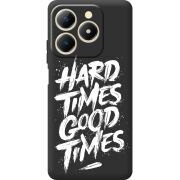 Чорний чохол BoxFace Realme C61 Hard Times Good Times