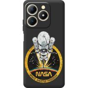 Чорний чохол BoxFace Realme C61 NASA Spaceship