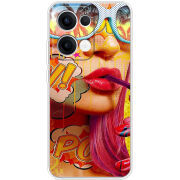 Чохол BoxFace OPPO Reno 13 5G Yellow Girl Pop Art