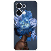 Чохол BoxFace OPPO Reno 13 5G Exquisite Blue Flowers