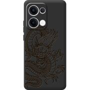 Чорний чохол BoxFace OPPO Reno 13 5G Chinese Dragon