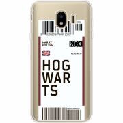 Прозрачный чехол Uprint Samsung J400 Galaxy J4 2018 Ticket Hogwarts