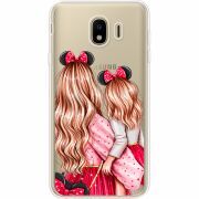 Прозрачный чехол Uprint Samsung J400 Galaxy J4 2018 Mouse Girls