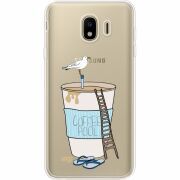 Прозрачный чехол Uprint Samsung J400 Galaxy J4 2018 Segull in Cofee Pool