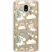 Прозрачный чехол Uprint Samsung J400 Galaxy J4 2018 Unicorns