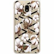 Прозрачный чехол Uprint Samsung J400 Galaxy J4 2018 Cotton flowers