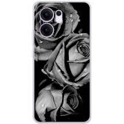 Чохол BoxFace OPPO Reno 13 F Black and White Roses